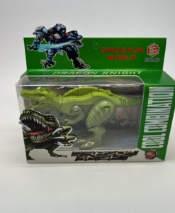 Grønn transformerbar dinosaur
