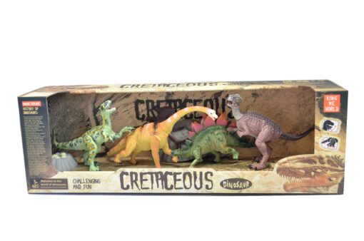 Dinosaursett 4 dinoer/2 stein