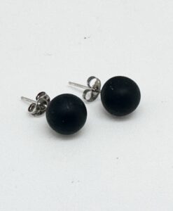 Matt sort agat 10mm