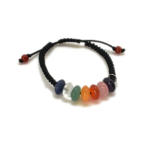 Chakra armbånd sort tråd