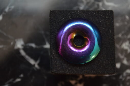 Regnbue donut 3 cm