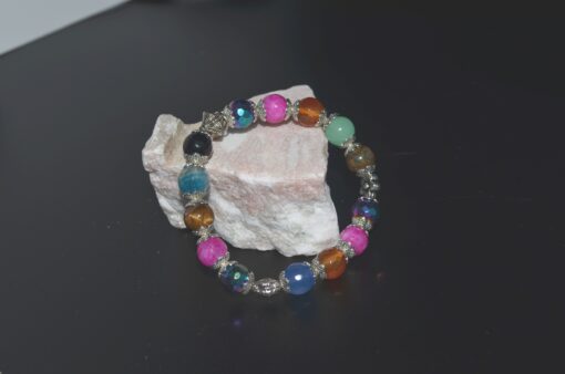 Rosa mix med metallpynt