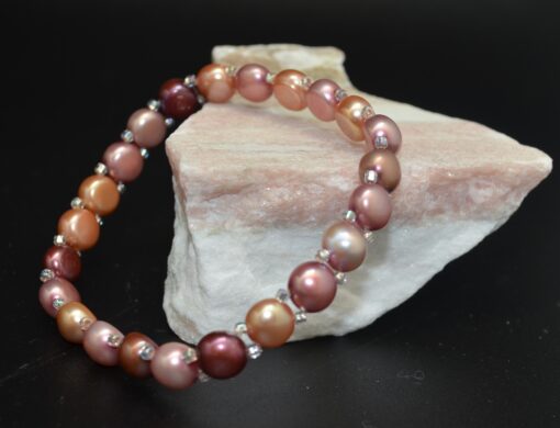 Elastisk armbånd mørk rosa