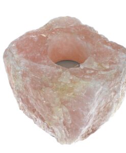 Te-lys rå rosa kvarts