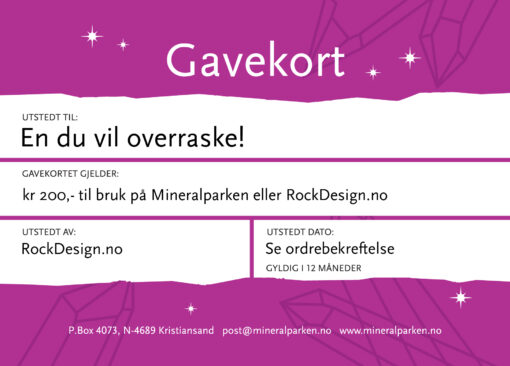 Gavekort kr 200