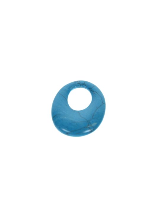 Oval donut turkis