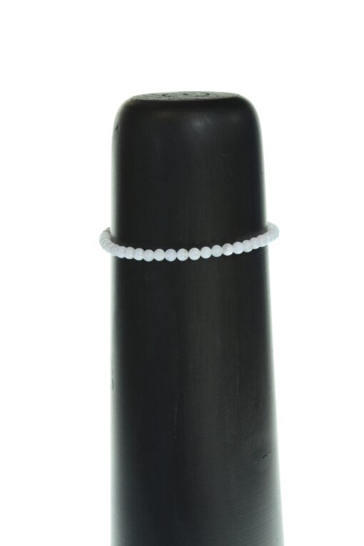 Blå agat armbånd 4mm