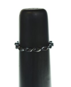 Hematitt armbånd vridd  6x12mm