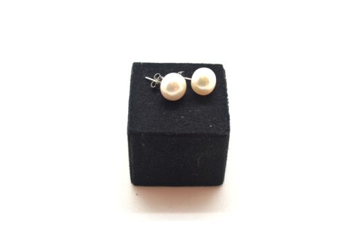 Perleøre 10mm hvit