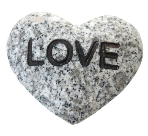 Hjerte i granitt love 4mm
