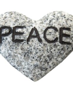 Hjerte i granitt peace