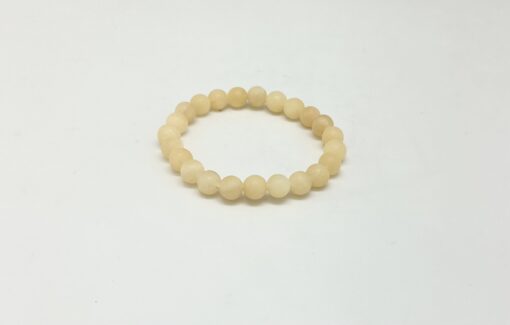 Armbånd i matt aragonitt